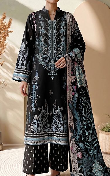 Adans Libas Black Lawn Suit | Pakistani Lawn Dress in USA- Image 1