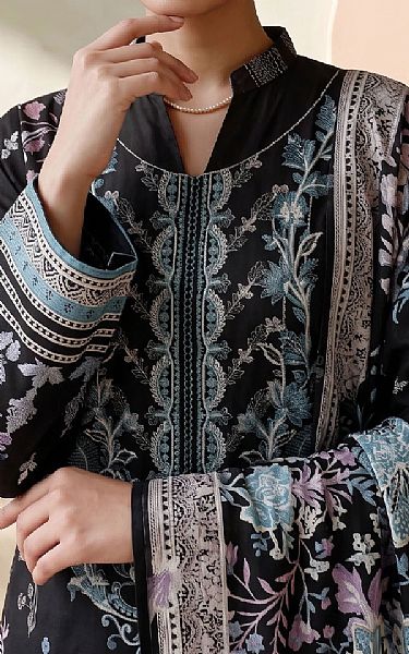 Adans Libas Black Lawn Suit | Pakistani Lawn Dress in USA- Image 2