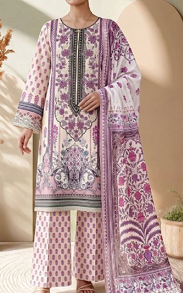 Adans Libas Pink Lawn Suit | Pakistani Lawn Dress in USA- Image 1