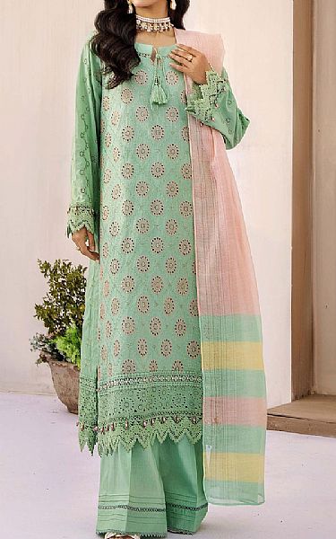 Adans Libas Mint Green Lawn Suit | Pakistani Lawn Dress in USA- Image 1