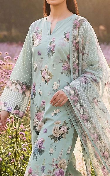 Adans Libas Light Green Lawn Suit | Pakistani Lawn Dress in USA- Image 2