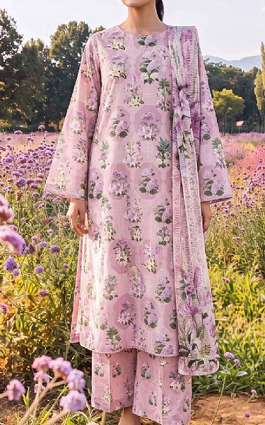 Adans Libas Pink Lawn Suit | Pakistani Lawn Dress in USA- Image 1