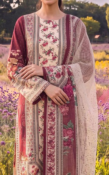 Adans Libas Ivory Lawn Suit | Pakistani Lawn Dress in USA- Image 2