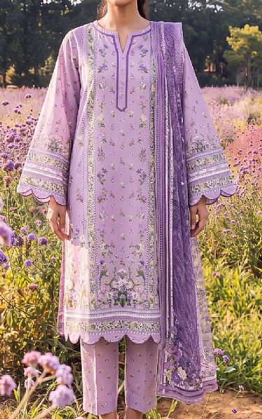 Adans Libas Lavender Lawn Suit | Pakistani Lawn Dress in USA- Image 1