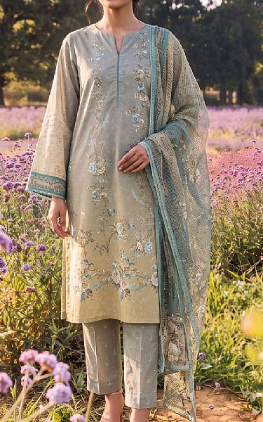 Adans Libas Grey Lawn Suit | Pakistani Lawn Dress in USA- Image 1