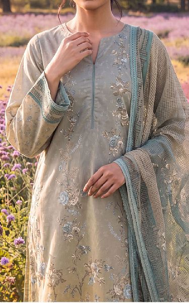 Adans Libas Grey Lawn Suit | Pakistani Lawn Dress in USA- Image 2
