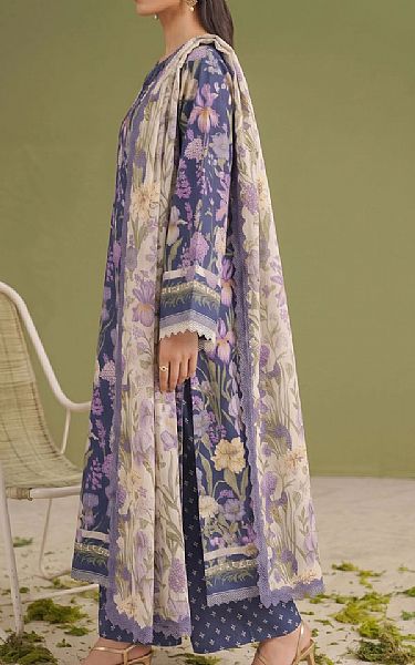Adans Libas Blue Lawn Suit | Pakistani Lawn Dress in USA- Image 2