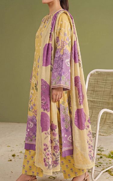 Adans Libas Yellow Lawn Suit | Pakistani Lawn Dress in USA- Image 2
