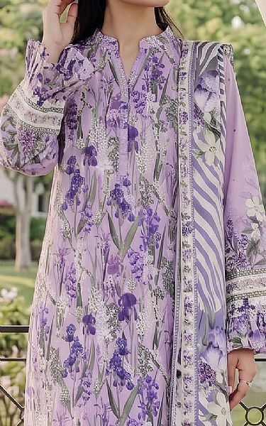Adans Libas Lavender Lawn Suit | Pakistani Lawn Dress in USA- Image 2