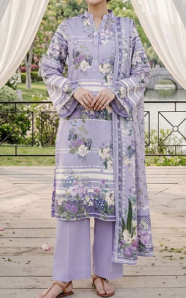 Adans Libas Lilac Lawn Suit | Pakistani Lawn Dress in USA- Image 1