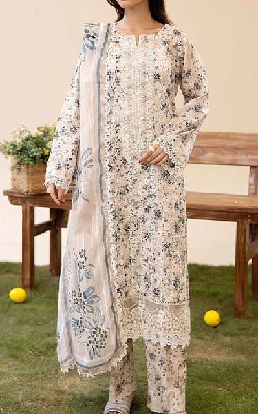 Adans Libas Ivory Lawn Suit | Pakistani Lawn Dress in USA- Image 1