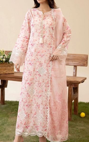 Adans Libas Pink Lawn Suit | Pakistani Lawn Dress in USA- Image 1