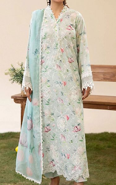 Adans Libas Turquoise Lawn Suit | Pakistani Lawn Dress in USA- Image 1
