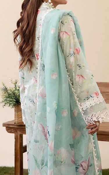 Adans Libas Turquoise Lawn Suit | Pakistani Lawn Dress in USA- Image 2
