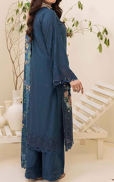Adans Libas Navy Blue Lawn Suit | Pakistani Lawn Dress in USA- Image 2