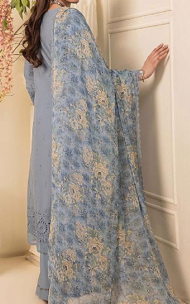 Adans Libas Cadet Grey Lawn Suit | Pakistani Lawn Dress in USA- Image 2