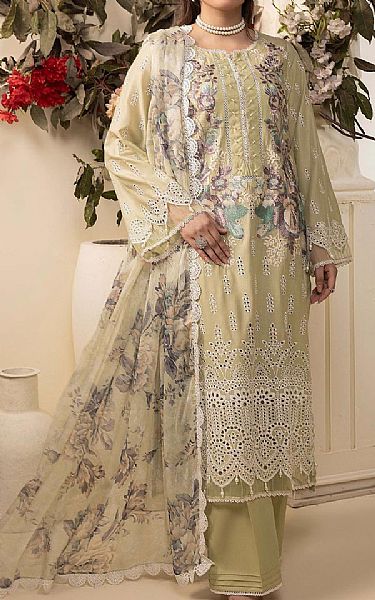 Adans Libas Pistachio Green Lawn Suit | Pakistani Lawn Dress in USA- Image 1