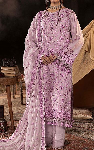 Adans Libas Lavender Lawn Suit | Pakistani Lawn Dress in USA- Image 1