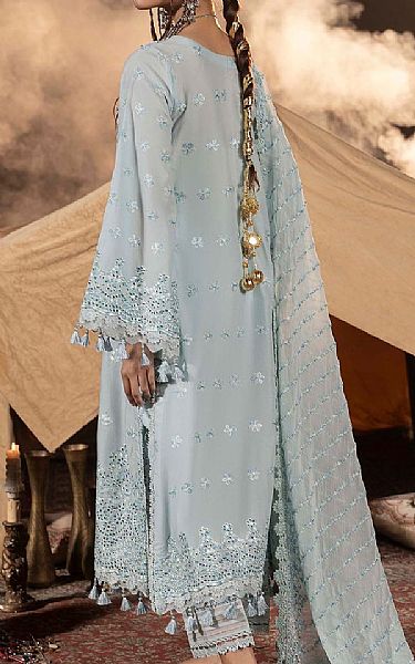 Adans Libas Cadet Blue Lawn Suit | Pakistani Lawn Dress in USA- Image 2