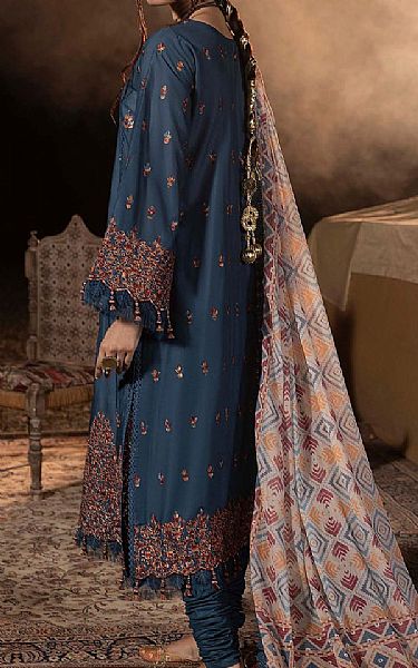 Adans Libas Teal Lawn Suit | Pakistani Lawn Dress in USA- Image 2