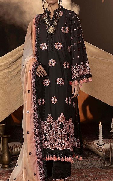 Adans Libas Black Lawn Suit | Pakistani Lawn Dress in USA- Image 1