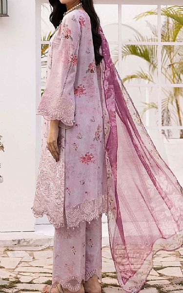 Adans Libas Rose Pink Lawn Suit | Pakistani Lawn Dress in USA- Image 2
