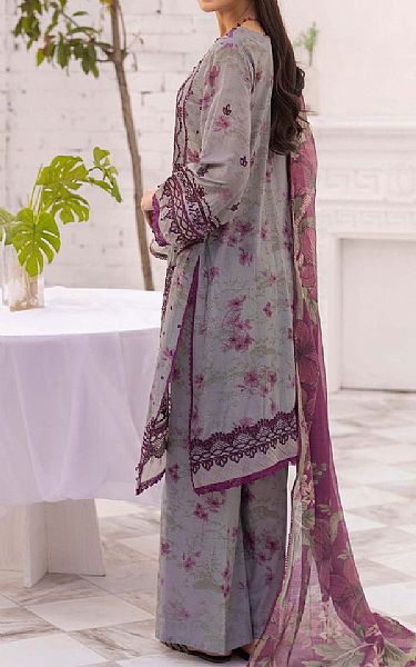 Adans Libas Grey Lawn Suit | Pakistani Lawn Dress in USA- Image 2