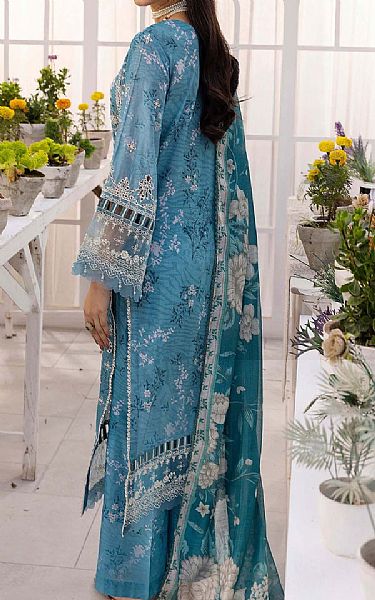 Adans Libas Light Blue Lawn Suit | Pakistani Lawn Dress in USA- Image 2