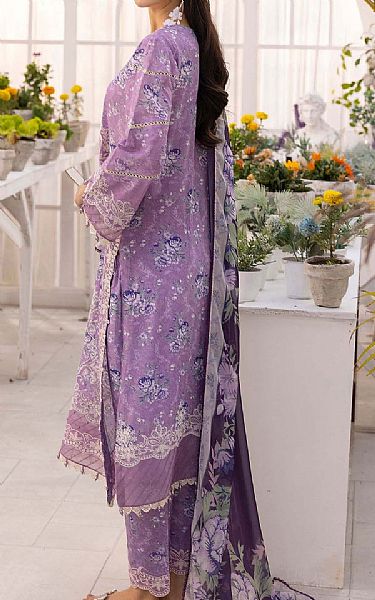 Adans Libas Lavender Lawn Suit | Pakistani Lawn Dress in USA- Image 2