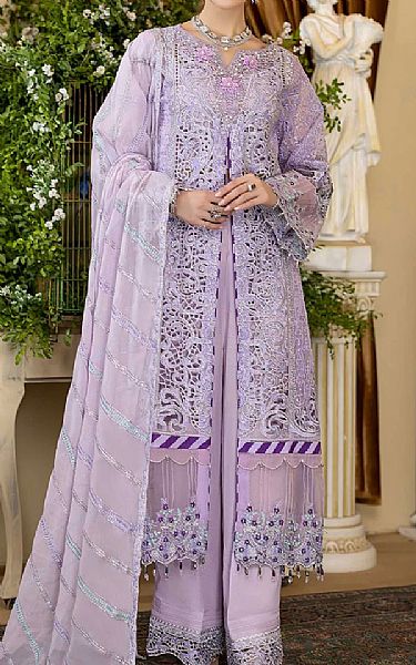 Adans Libas Lilac Organza Suit | Pakistani Dresses in USA- Image 1