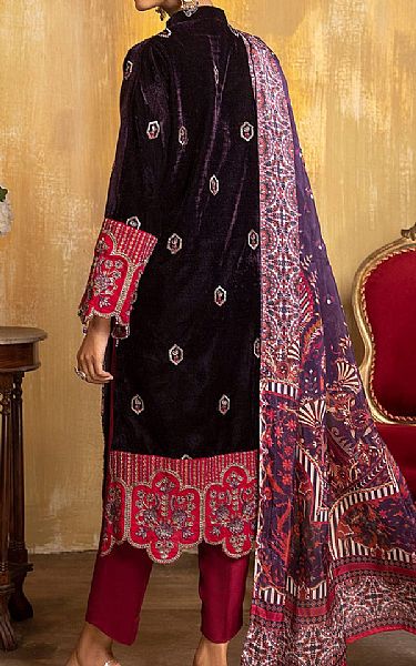 Adans Libas Bleached Ceder Velvet Suit | Pakistani Winter Dresses- Image 2