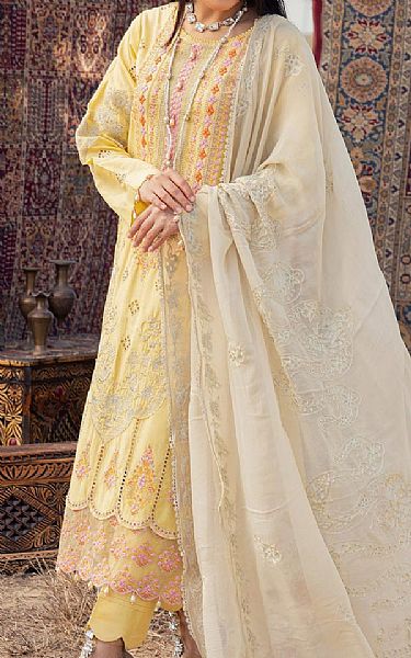 Adans Libas Sand Gold Lawn Suit | Pakistani Lawn Dress in USA- Image 2