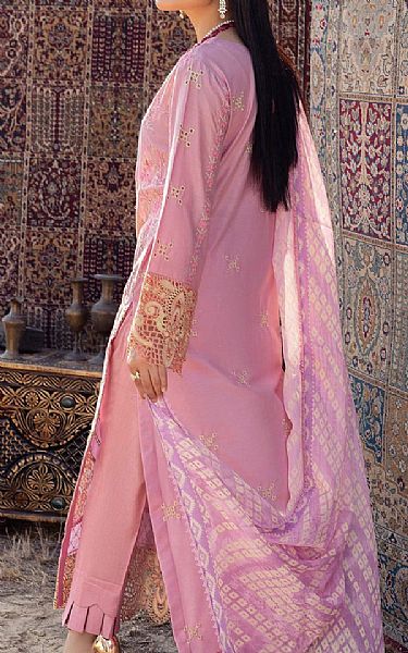 Adans Libas Dull Pink Lawn Suit | Pakistani Lawn Dress in USA- Image 2