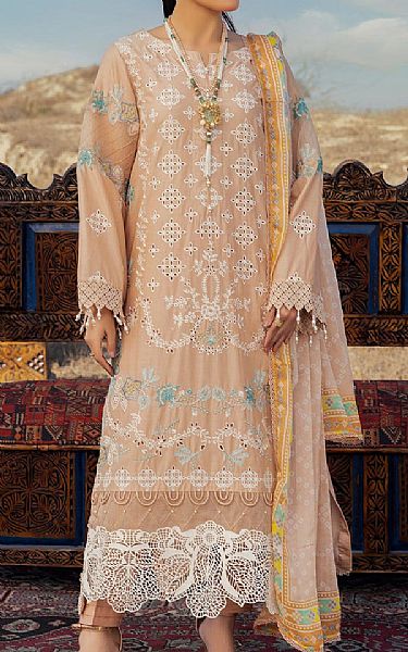 Adans Libas Fawn Lawn Suit | Pakistani Lawn Dress in USA- Image 1