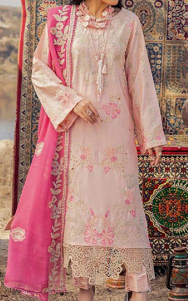Adans Libas Light Pink Lawn Suit | Pakistani Lawn Dress in USA- Image 1