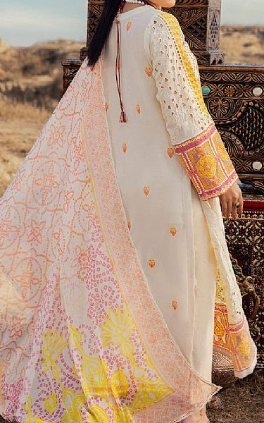 Adans Libas Off White Lawn Suit | Pakistani Lawn Dress in USA- Image 2