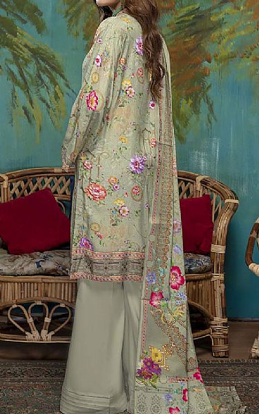 Adans Libas Cream Linen Suit | Pakistani Dresses in USA- Image 2
