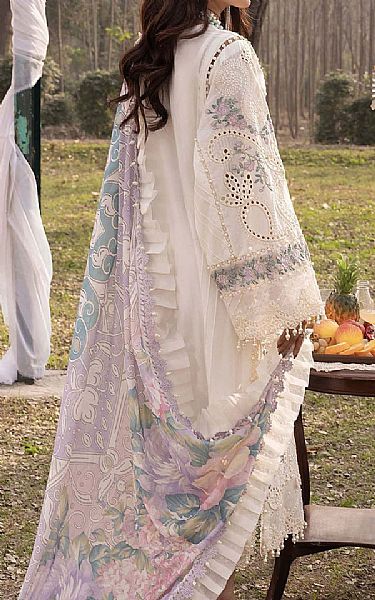 Adans Libas Off-white Lawn Suit | Pakistani Lawn Dress in USA- Image 2