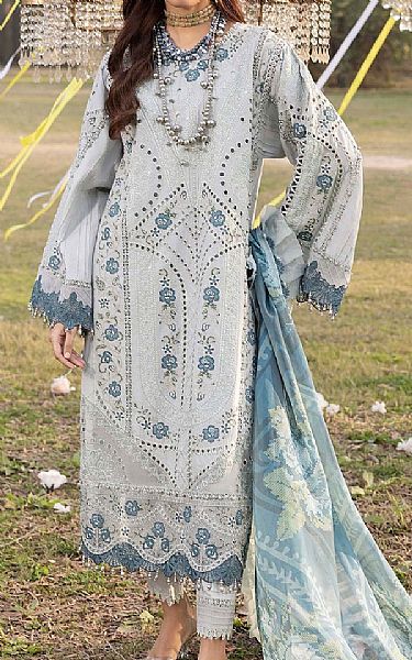 Adans Libas Sky Blue Lawn Suit | Pakistani Lawn Dress in USA- Image 1