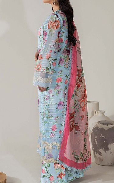 Adans Libas Light Blue Jacquard Suit | Pakistani Winter Dresses in USA- Image 2