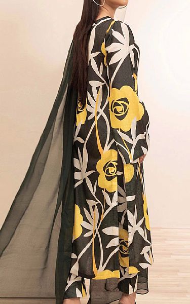 Adans Libas Black/Off White Jacquard Suit | Pakistani Lawn Dress in USA- Image 2