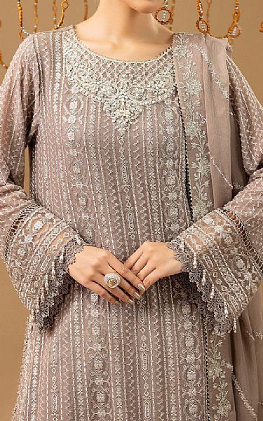 Adans Libas Oriental Pink Chiffon Suit | Pakistani Embroidered Chiffon Dresses USA- Image 3