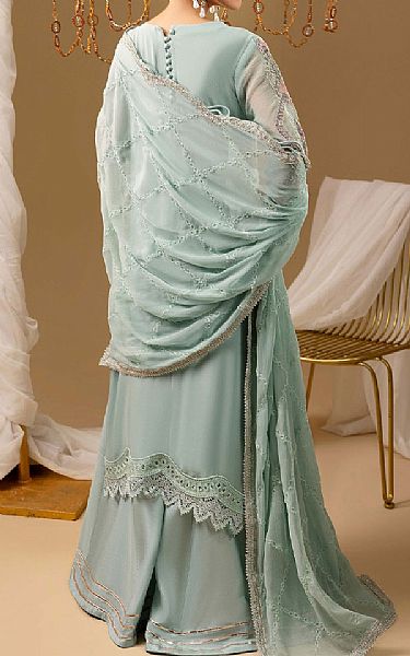 Adans Libas Sea Mist Chiffon Suit | Pakistani Embroidered Chiffon Dresses USA- Image 2