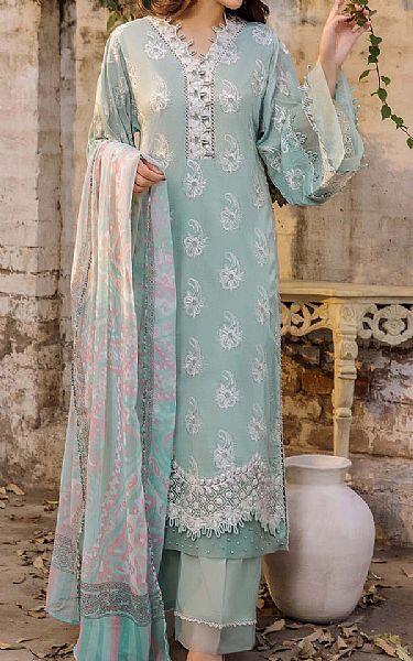 Adans Libas Summer Green Lawn Suit | Pakistani Lawn Dress in USA- Image 1