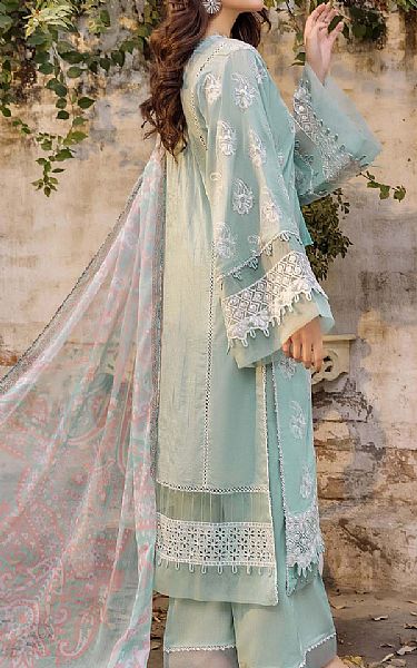 Adans Libas Summer Green Lawn Suit | Pakistani Lawn Dress in USA- Image 2