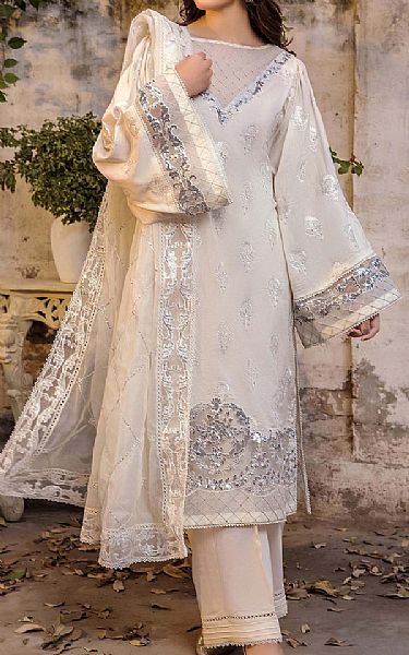 Adans Libas Off White Lawn Suit | Pakistani Lawn Dress in USA- Image 1