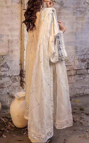 Adans Libas Off White Lawn Suit | Pakistani Lawn Dress in USA- Image 2