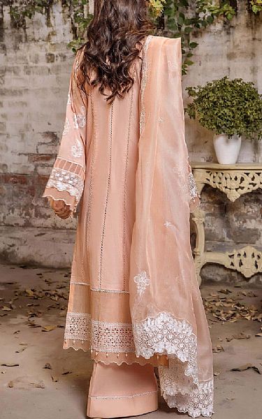 Adans Libas Peach Lawn Suit | Pakistani Lawn Dress in USA- Image 2
