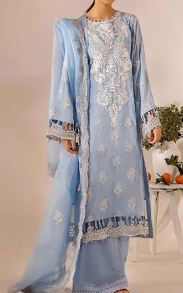 Adans Libas Light Blue Lawn Suit | Pakistani Lawn Dress in USA- Image 1