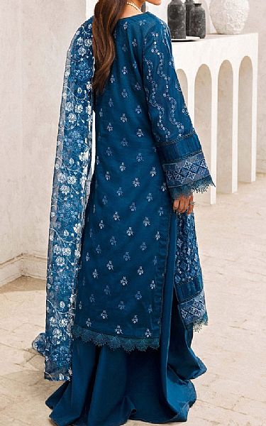 Adans Libas Denim Blue Lawn Suit | Pakistani Lawn Suits- Image 2